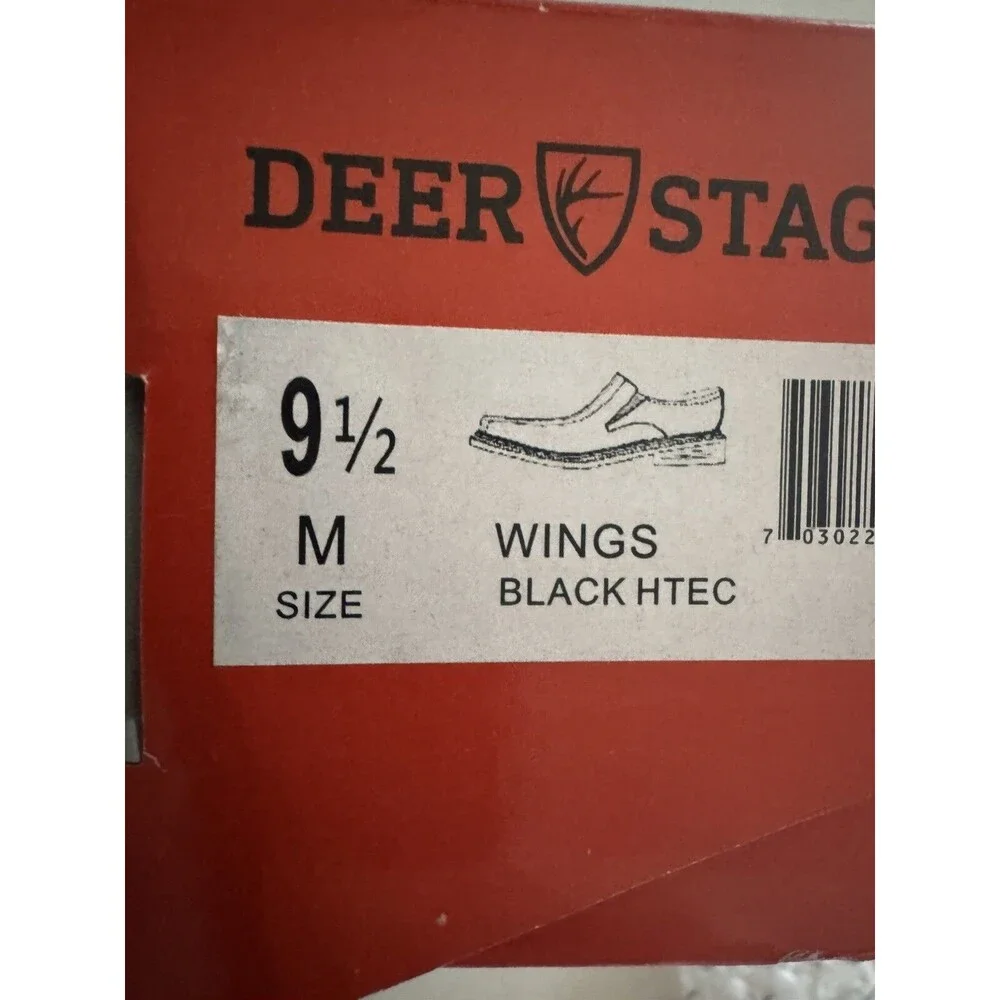 Boy's Child Wings Slip-on Loafer Shoes Classic Black  size 9.5US DEER STAGS